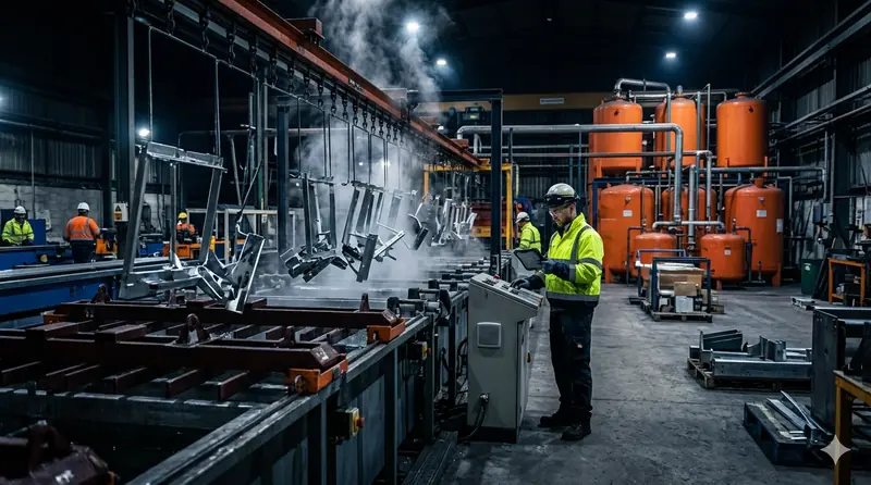 Dashboard de custeio industrial com apuração de custo-hora por processo de galvanização